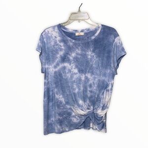 Hummingbird Tie Dye Soft Lounge Side Knot Tee